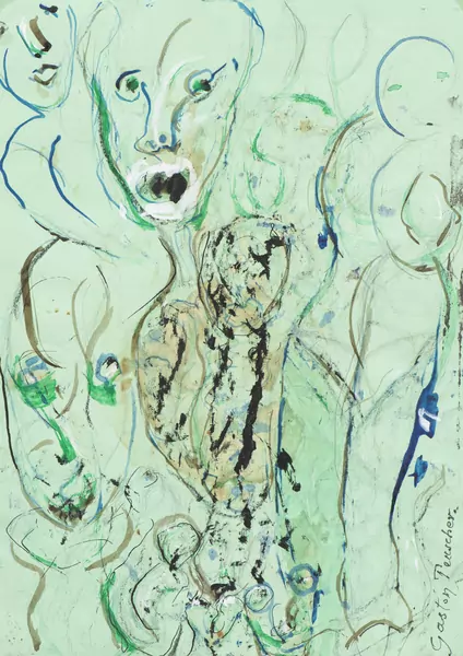 Gaston TEUSCHER (1903-1986), "Sans titre", gouache — DognyAuction