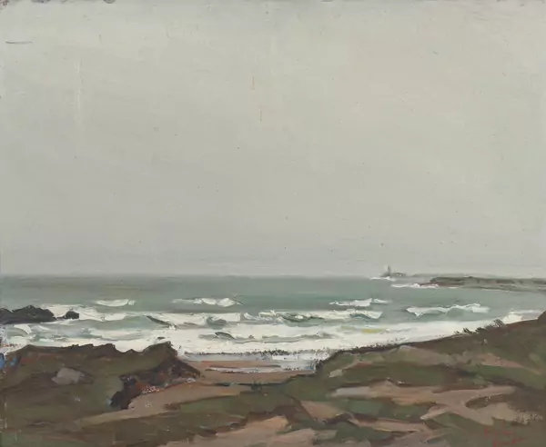 Gaston VAUDOU (1891-1957), "Grosse mer", huile sur panneau — DognyAuction