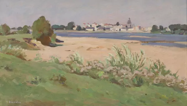 Gaston VAUDOU (1891-1957), "la Loire à Ancenis" (N° 15), huile — DognyAuction