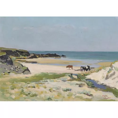 "Matin sur la plage à Dourveil"