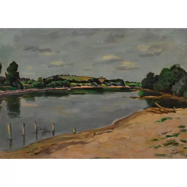 "Paysage au bord de la Loire"