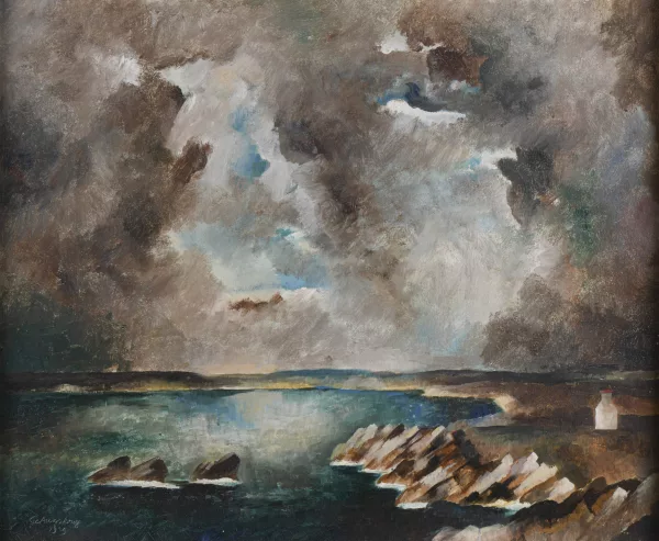 Géa Augsbourg — Géa AUGSBOURG (1902-1974) "Bord de mer", 1929