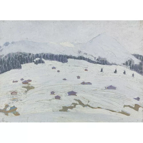 Geiger, Ernst Samuel — Winterliche Berglandschaft in der Nähe des Lauenenhorns.