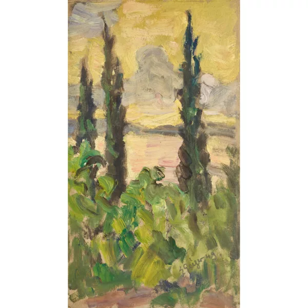 Geiger, Ernst Samuel — "Zypressen".