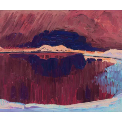 Geiger, Ernst Samuel — Bielersee mit Blick auf den Jolimont.