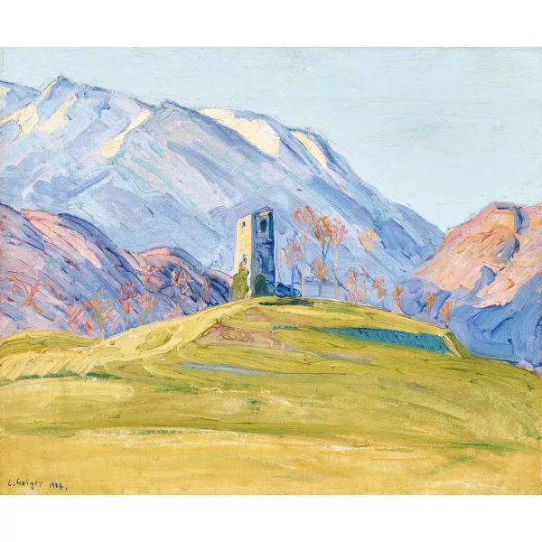 Geiger, Ernst Samuel — Frühlingslandschaft mit Roccolo.