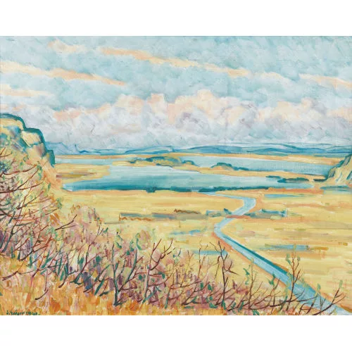 Geiger, Ernst Samuel — "Frühling bei Cressier".