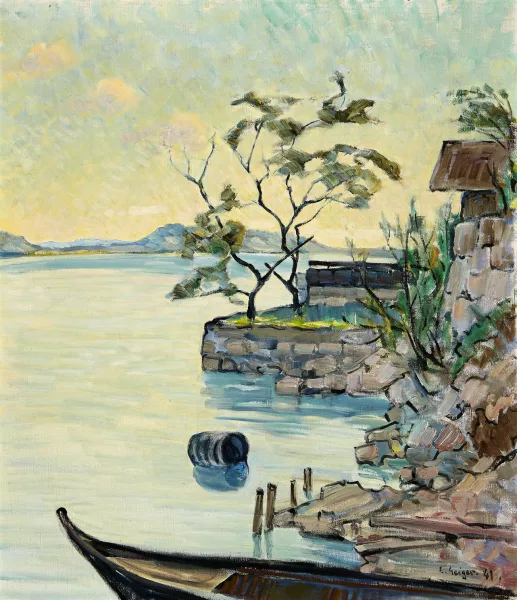 Geiger, Ernst Samuel — Frühling am Bielersee