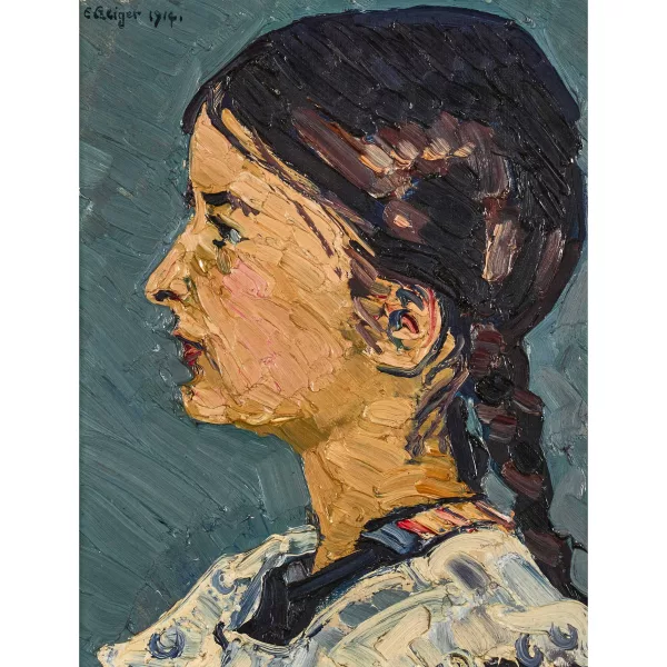 Geiger, Ernst Samuel — Mädchenporträt.