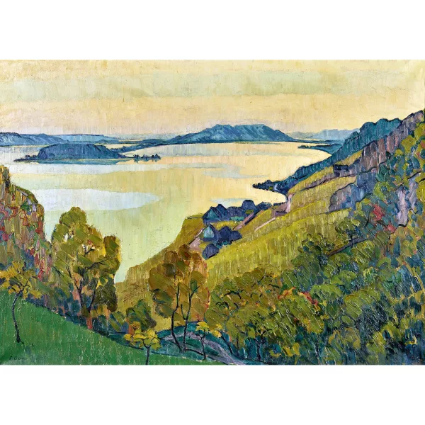 Geiger, Ernst Samuel — Herbstabend am Bielersee.