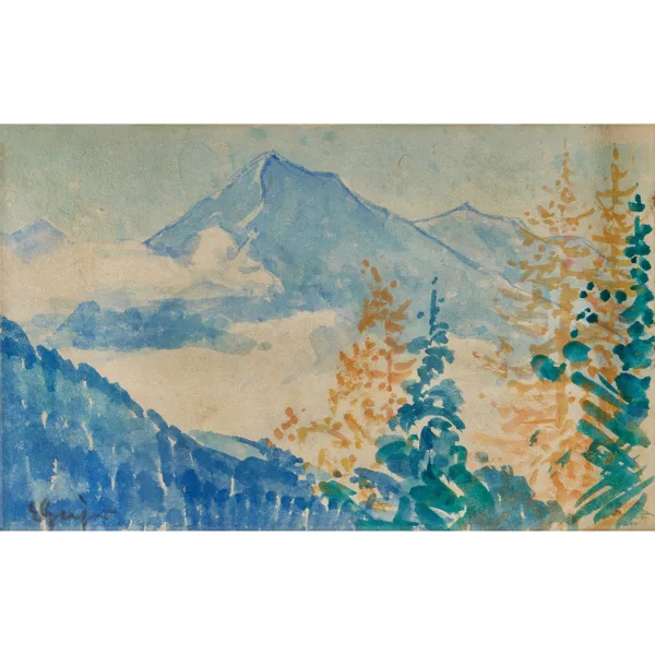 Geiger, Ernst Samuel — Berglandschaft.