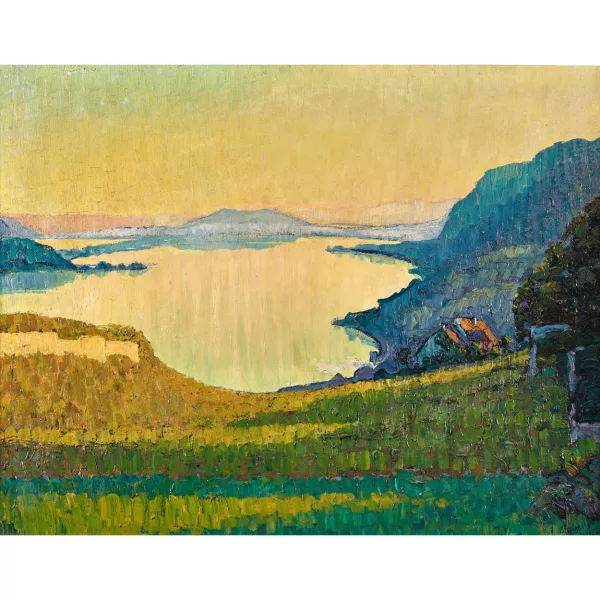 Geiger, Ernst Samuel — "Herbstabend am Bielersee".
