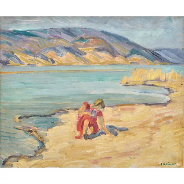 Geiger, Ernst Samuel — "Mädchen am Inselstrand".