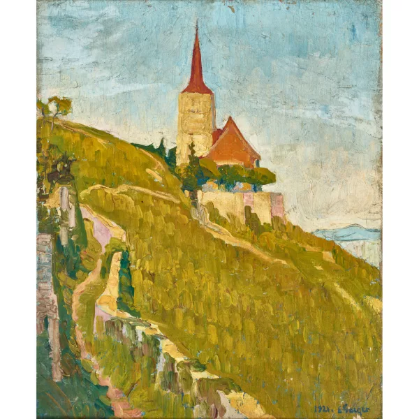 Geiger, Ernst Samuel — "Kirche von Ligerz".