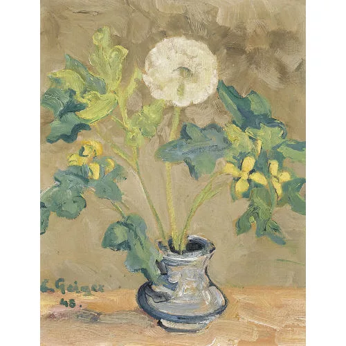 Geiger, Ernst Samuel — Stillleben mit Feldblumen.