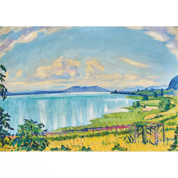 Geiger, Ernst Samuel — Sommerliche Ansicht des Bielersees.