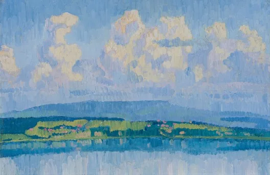 Geiger, Ernst Samuel — Bielersee-Landschaft, um 1912