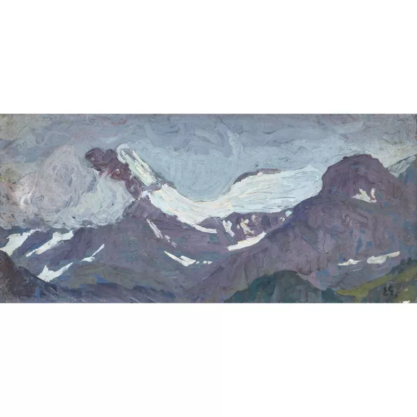 Geiger, Ernst Samuel — "Wildhorngruppe in den Wolken".