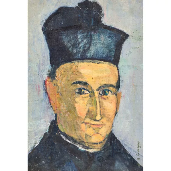 Geiger, Ernst Samuel — Porträt des Pfarrers von Comano.