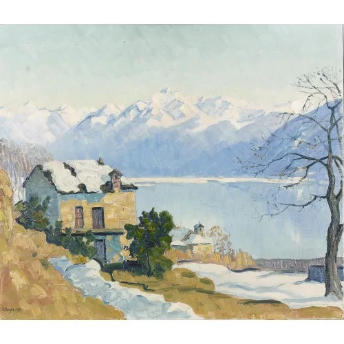 Geiger, Ernst Samuel — "Winter am See".