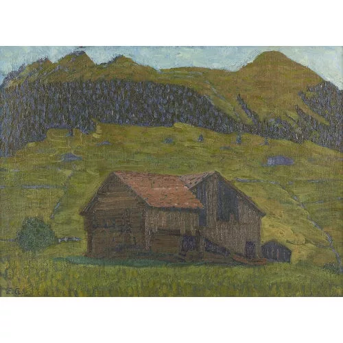 Geiger, Ernst Samuel — "Lauenen b/Gstaad, Scheune".
