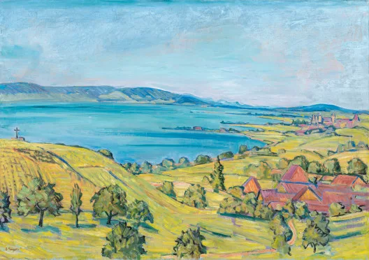 Geiger, Ernst Samuel — Sommerliche Stimmung am Bielersee