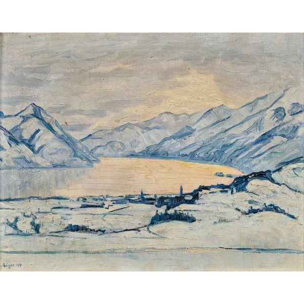 Geiger, Ernst Samuel — "Winter am Langensee".