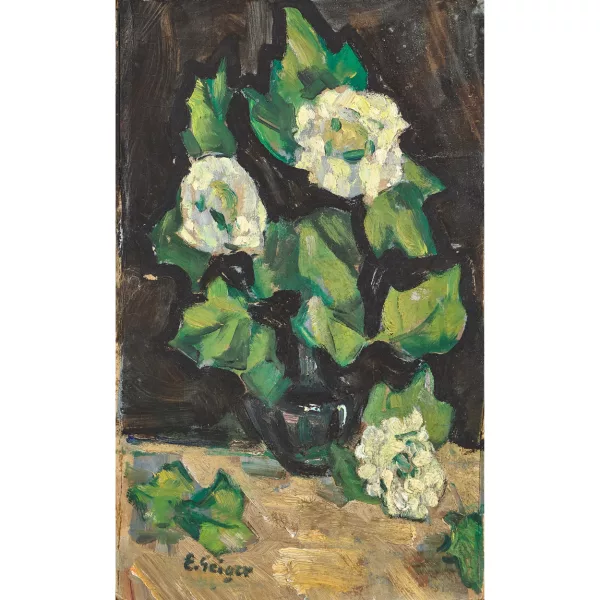 Geiger, Ernst Samuel — Blumen in Vase.