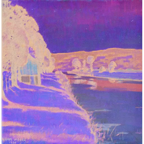 Georg Weber — "Fluss in der March bei Tuggen".