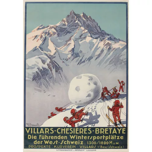 George Jackson Flemwell — "Villars-Chesières-Bretaye".