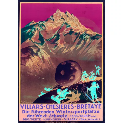 George Jackson Flemwell — "Villars-Chesières-Bretaye".