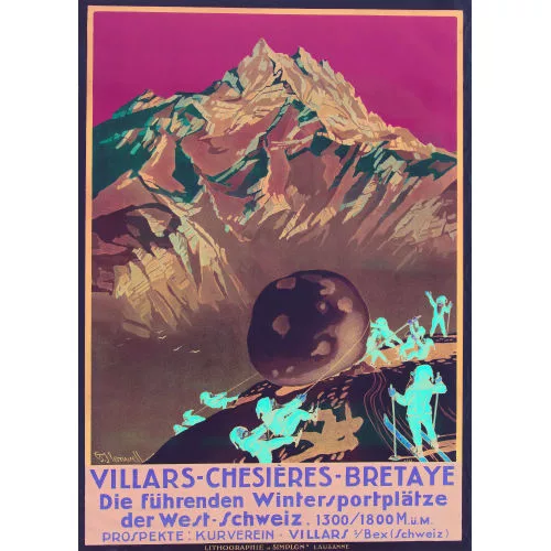 George Jackson Flemwell — "Villars-Chesières-Bretaye".