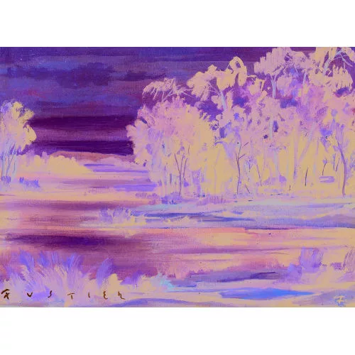 Georges-Albert Fustier — "Paysage des bords de l′Arve".