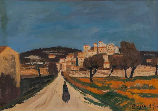 Route de Simiane dans le Vaucluse