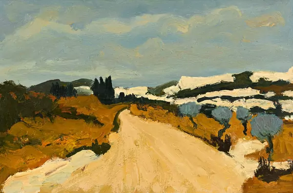 Georges Borgeaud — Paysage des Alpilles, 1974