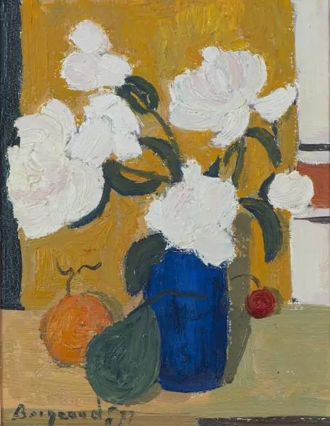Georges BORGEAUD (1914-1998), 'Les pivoines blanches', huile — DognyAuction