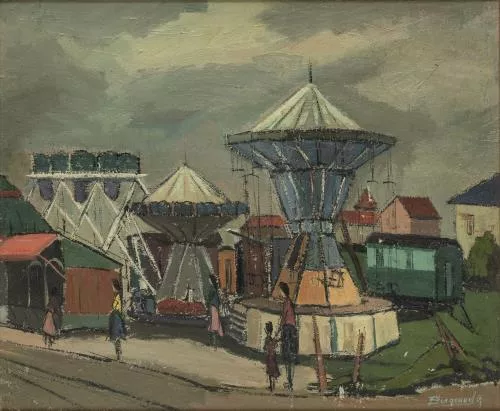 Georges Borgeaud (1914-1998) "Fête foraine" — DognyAuction