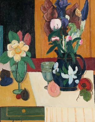 Georges Borgeaud — Composition de fleurs, 1989