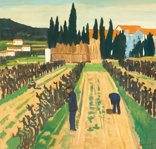 GEORGES BORGEAUD — Weinberg bei Genf. 1983. — Koller Auktionen