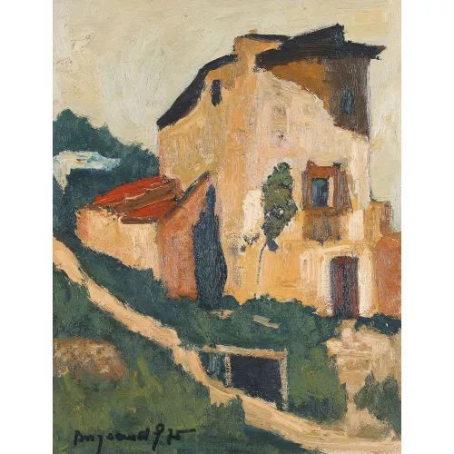 Georges Borgeaud — Hauspartie in Oppède-Le-Vieux.