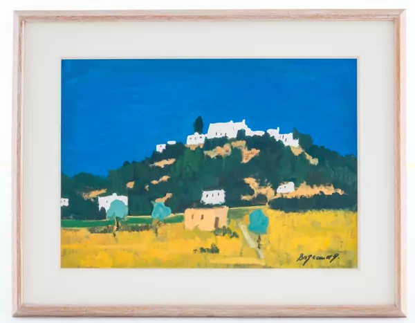 Village sur une colline
