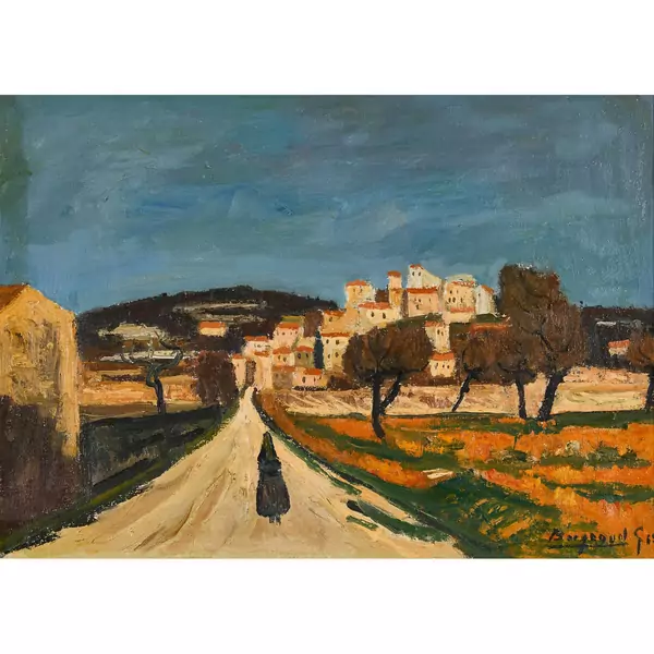"Route de Simiane dans le Vaucluse"