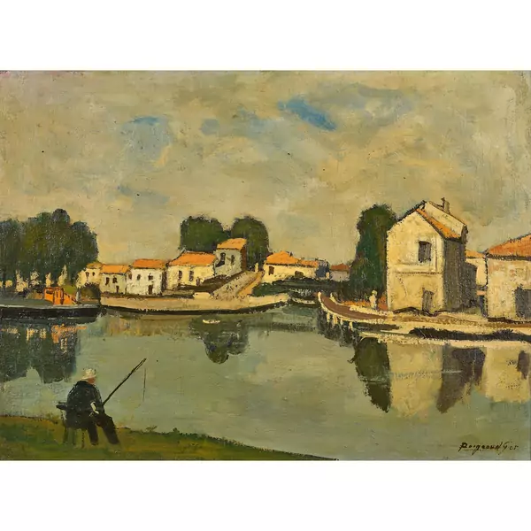 "Le pêcheur à l'Aigues-Mortes"