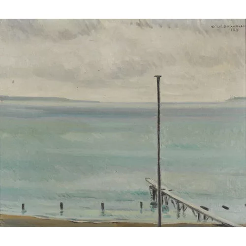 Georges Dessouslavy — Uferpartie am Neuenburgersee.