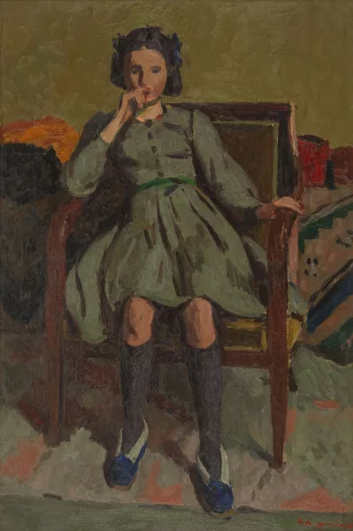 Georges Dessouslavy — La robe gris vert