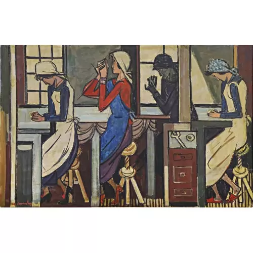 "À l′Atelier (les 4 ouvrières)"