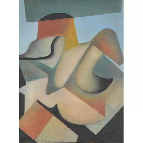 Gérard Bregnard — Kubistisch abstrahiertes Gesicht.