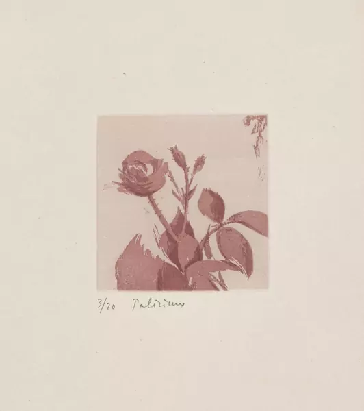 Gérard de PALEZIEUX (1919-2012), "Roses et feuilles" — DognyAuction