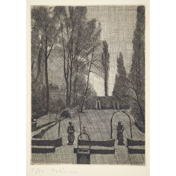 Gérard de Palézieux — "Le jardin de la villa Velluti".