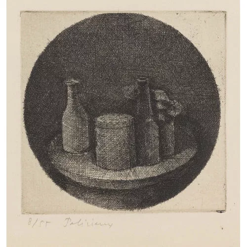 Gérard de Palézieux — "Nature morte dans un rond".